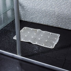 Tapete de Box Antiderrapante Losango Plástico Branco 32x50cm Astra