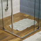 Tapete de Box Antiderrapante Felpudo Plástico Cinza 34x57cm Astra