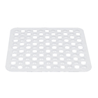 Tapete de Box Incolor Antiderrapante Plástico 43x42cm Aqua-Spa KomLog