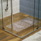 Tapete de Box Incolor Antiderrapante Plástico 66x36cm Aqua-Spa KomLog