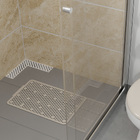 Tapete de Box Antiderrapante Plástico Preto 50x32cm Losangos Astra