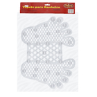 Tapete de Box Antiderrapante Pezinho Plástico Transparente 36x47cm Overtime