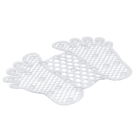 Tapete de Box Antiderrapante Pezinho Plástico Transparente 36x47cm Overtime