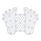 Tapete de Box Antiderrapante Pezinho Plástico Transparente 36x47cm Overtime