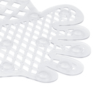 Tapete de Box Antiderrapante Pezinho Plástico Transparente 36x47cm Overtime