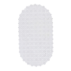 Tapete de Box Antiderrapante Plástico Transparente 38x66cm Sensea