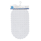 Tapete de Box Antiderrapante Plástico Transparente 38x66cm Sensea