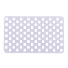 Tapete de Box Antiderrapante Flexível Plástico Transparente 38x60cm Stamplas