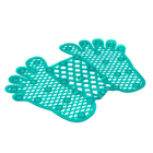 Tapete de Box Antiderrapante Pezinho Plástico Verde 36x47cm Overtime