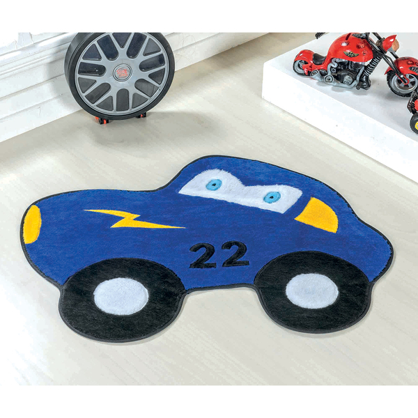 Tapete De Carro Infantil Menino Pelúcia 74cm X 56cm Antiderra