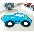 Tapete De Carro Pelúcia Infantil Menino Azul 1,18m X 88cm Ant