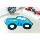 Tapete De Carro Pelúcia Infantil Menino Azul 1,18m X 88cm Ant