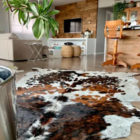 Tapete De Couro Legítimo Raro