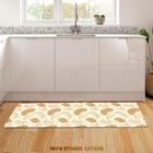 Tapete De Cozinha Personalizado Conjunto Arte Abstrata Brown