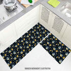 Tapete De Cozinha Personalizado Conjunto Chá Florido