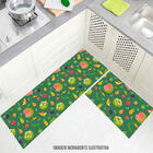 Tapete De Cozinha Personalizado Conjunto Fruits