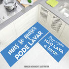 Tapete De Cozinha Personalizado Conjunto Quem Cozinha Não Lav