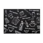 Tapete De Cozinha Uzoo Pvc Estampado Bom Apetite 40x60cm 3007