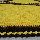 Tapete De Crochê Amarelo Artesanal