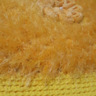 Tapete De Crochê Luxo Amarelo E Dourado Artesanal