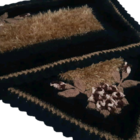 Tapete De Crochê Luxo Preto E Marrom Artesanal