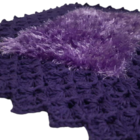 Tapete De Crochê Luxo Roxo Artesanal