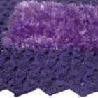 Tapete De Crochê Luxo Roxo Artesanal