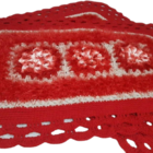 Tapete De Crochê Luxo Vermelho Artesanal