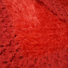 Tapete De Crochê Luxo Vermelho Artesanal