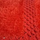 Tapete De Crochê Luxo Vermelho Artesanal