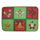 Tapete De Entrada Capacho Natalino Poliéster 39,5x59cm