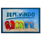 Tapete De Entrada Digital 60x40cm Chinelo Azul