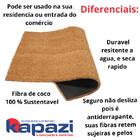 Tapete De Entrada Fibra De Coco 50cm X 75cm Moldura Kapazi