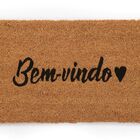 Tapete De Entrada Fibra De Coco 60cm X 33cm Bem-vindo Amor Ka