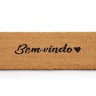 Tapete De Entrada Fibra De Coco 60cm X 33cm Bem-vindo Amor Ka