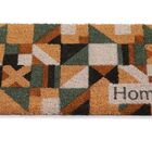 Tapete De Entrada Fibra De Coco 60cm X 33cm Mosaico Kapazi