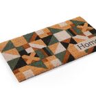 Tapete De Entrada Fibra De Coco 60cm X 33cm Mosaico Kapazi