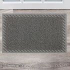 Tapete De Entrada Vinil Elite 40cm X 60cm Cinza Kapazi