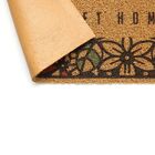 Tapete De Entrada Vinil Terral 40cm X 60cm Flores Kapazi