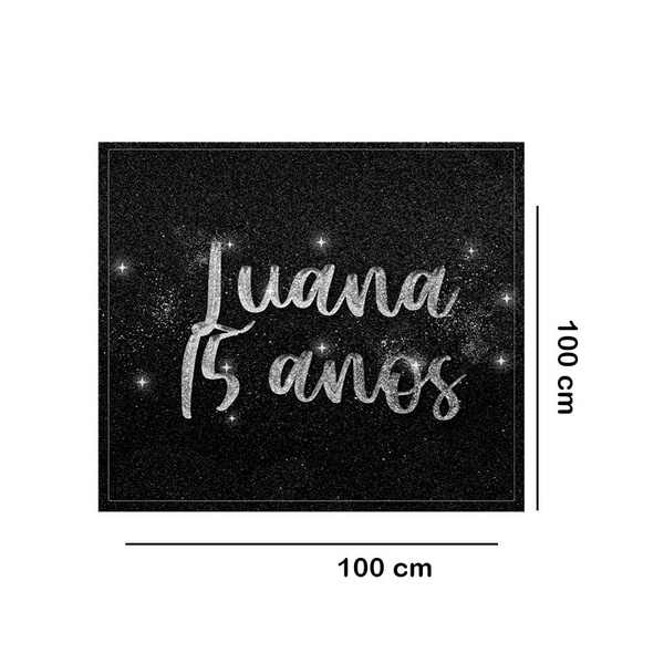 Tapete De Festa Juvenil Medidas:100 X 100 Cm