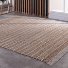 Tapete De Juta Com Algodão Trançado Rústico  - Cochin - 100x1