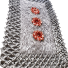 Tapete De Luxo Crochê Artesanal Cinza Com Flor