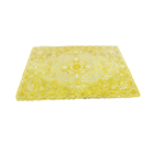 Tapete De Mesa Retangular Dourado Com Branco 30 X 45cm