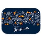 Tapete De Natal Para Porta Christmas Blue Único