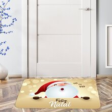 Tapete De Natal Para Porta Christmas Gold Único