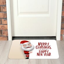 Tapete De Natal Para Porta Happy New Year Único