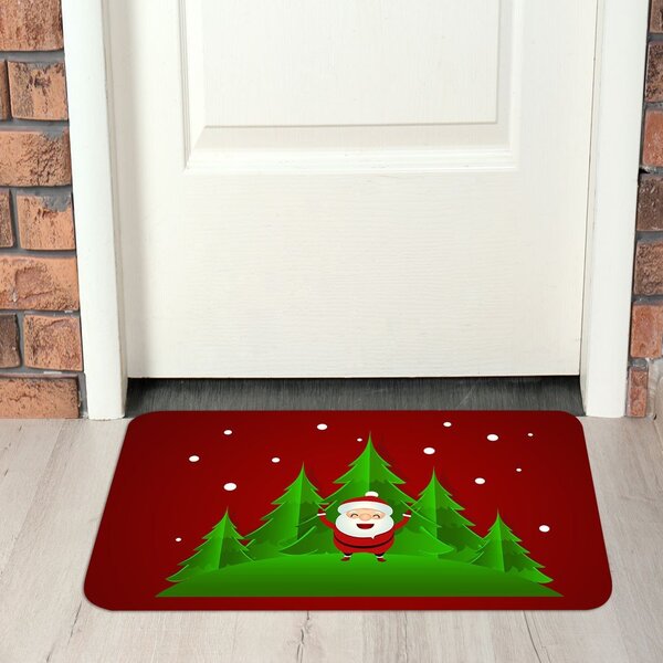 Tapete De Natal Para Porta Papai Noel Único