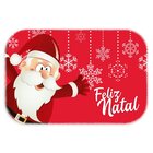 Tapete De Natal Para Porta Papai Noel Vermelho Único