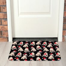 Tapete De Natal Para Porta Pug Natalino Único