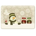 Tapete De Natal Para Sala Boneco De Neve Único